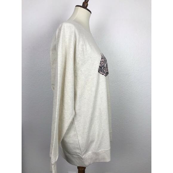 Wildfox Leopard Lips Stretch Pullover Sweatshirt - Picture 5 of 8